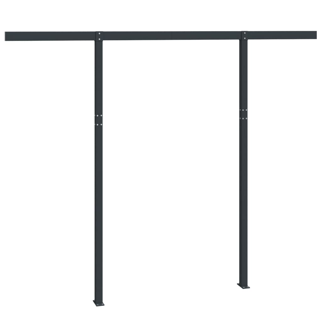 Markisestolpesett antrasitt 300x245 cm jern