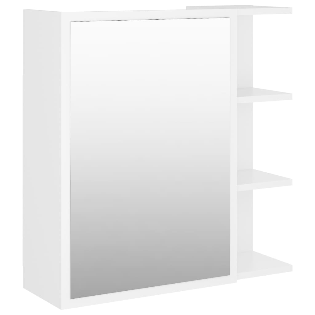 Speilskap til baderom hvit 62,5x20,5x64 cm sponplate