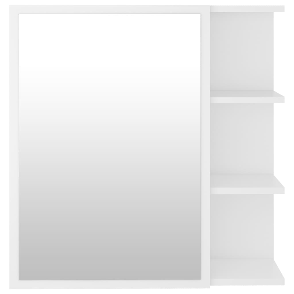 Speilskap til baderom hvit 62,5x20,5x64 cm sponplate