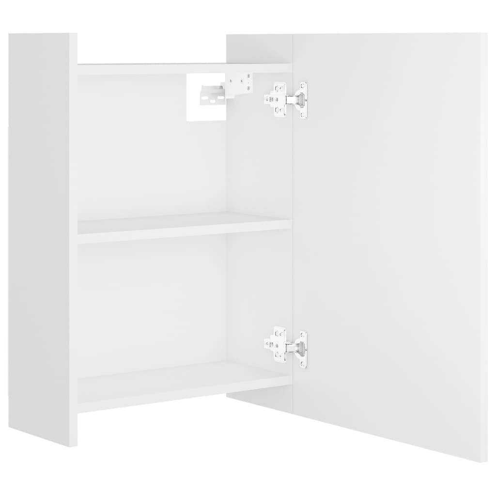 Speilskap til baderom hvit 62,5x20,5x64 cm sponplate