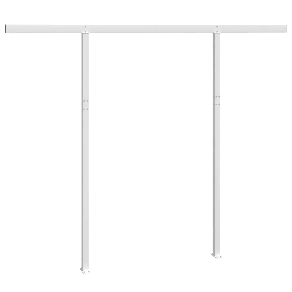 Markisestolpesett hvit 300x245 cm jern