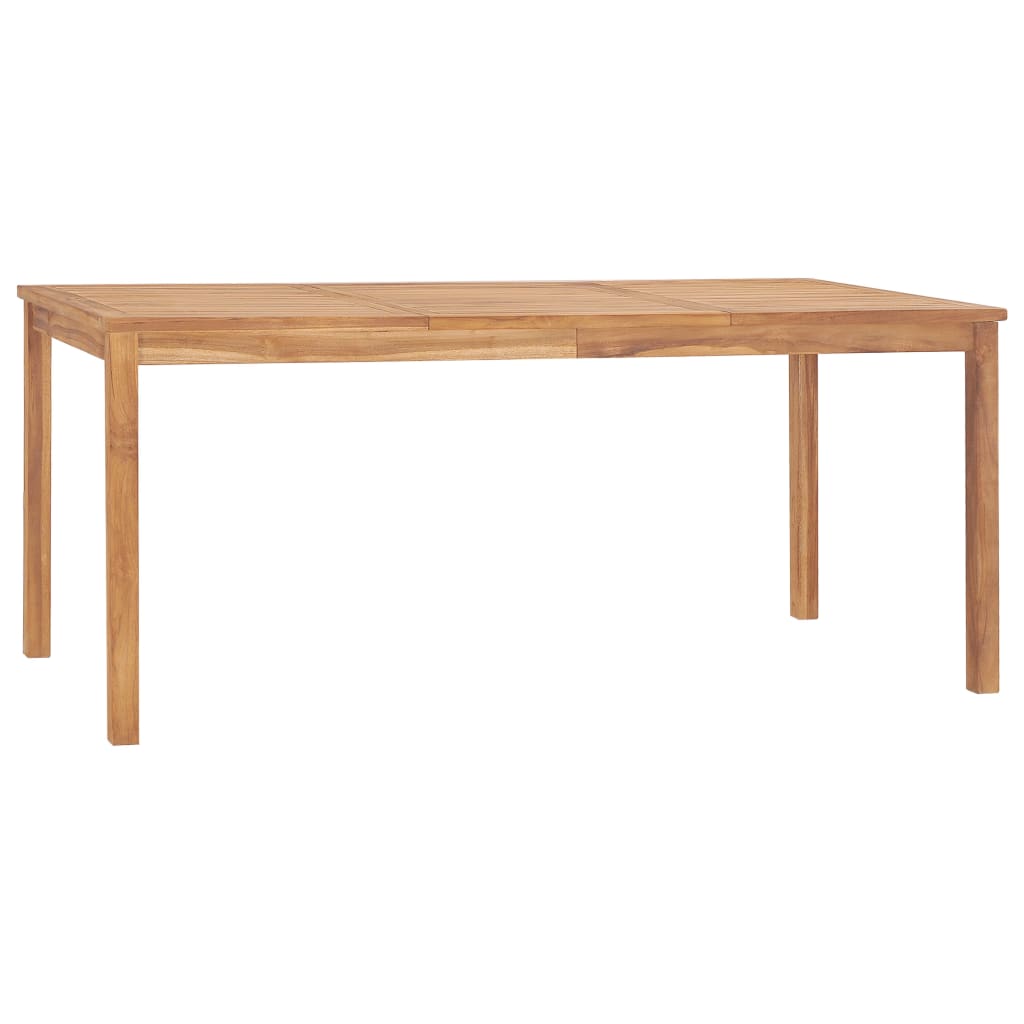 7-delers hagespisesett 180x90 cm heltre teak