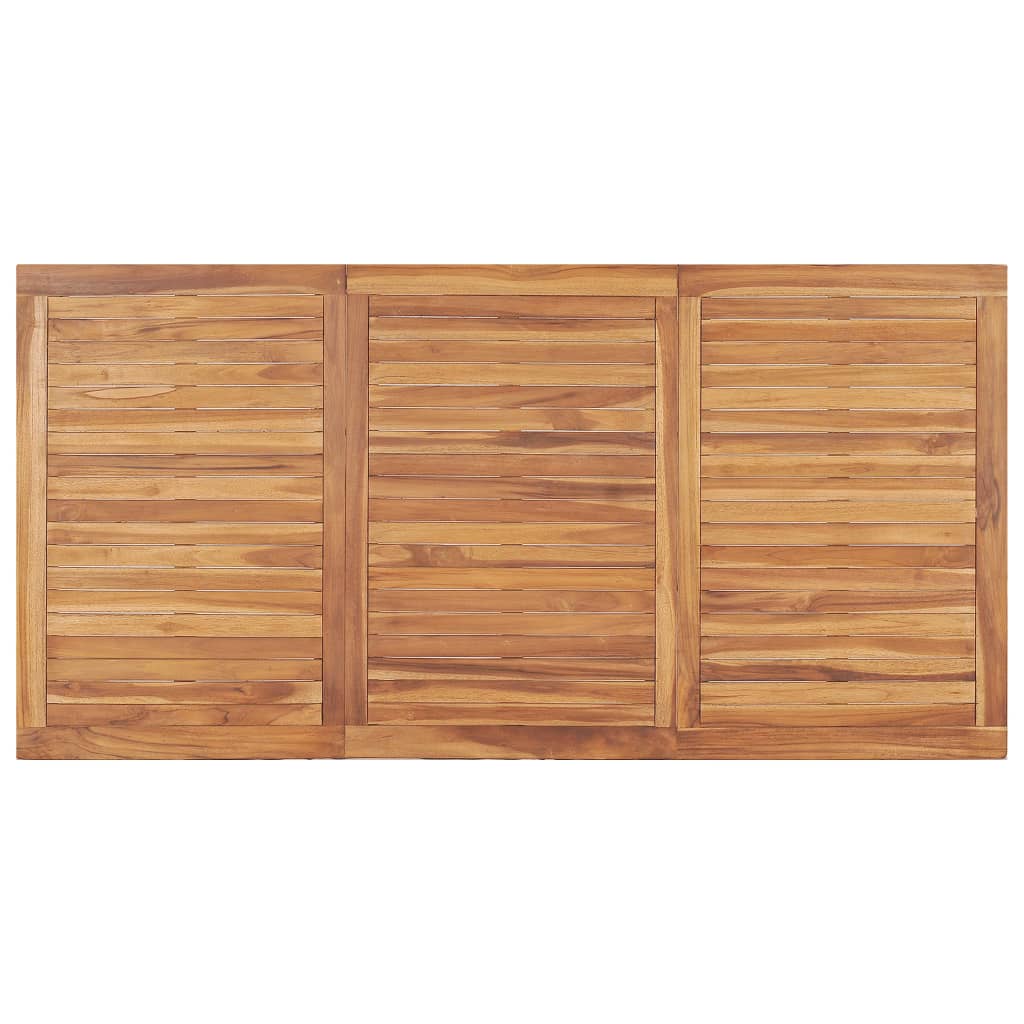 7-delers hagespisesett 180x90 cm heltre teak
