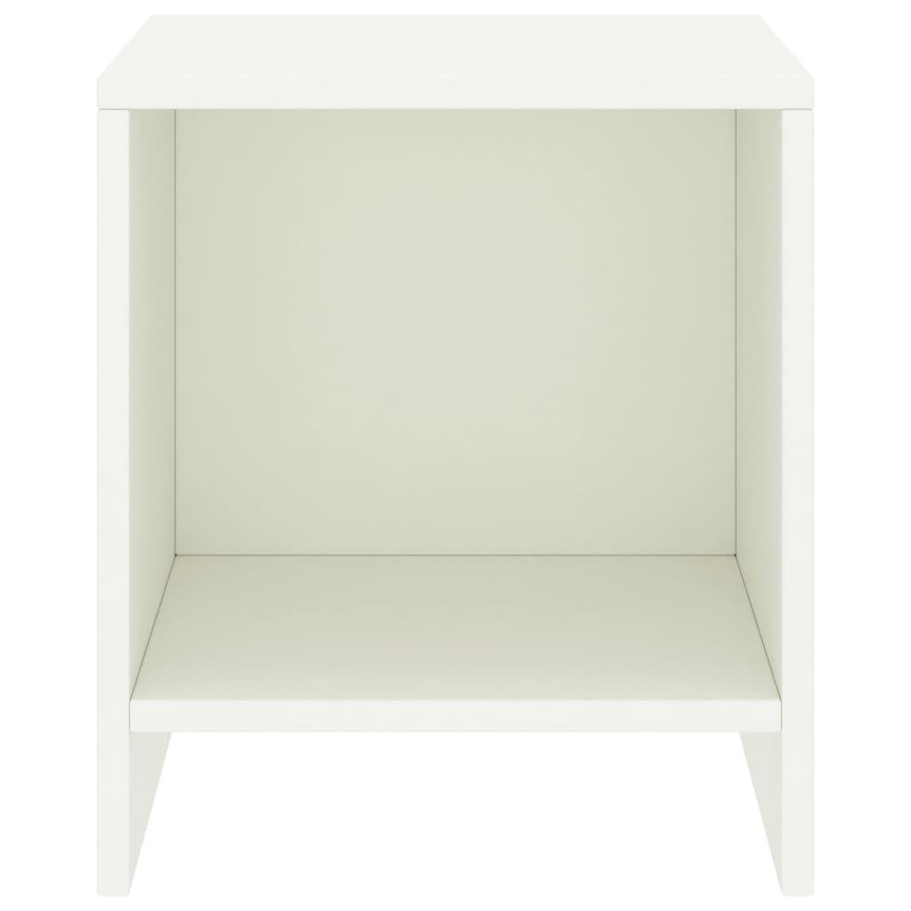 Nattbord 2 stk hvit 35x30x40 cm heltre furu