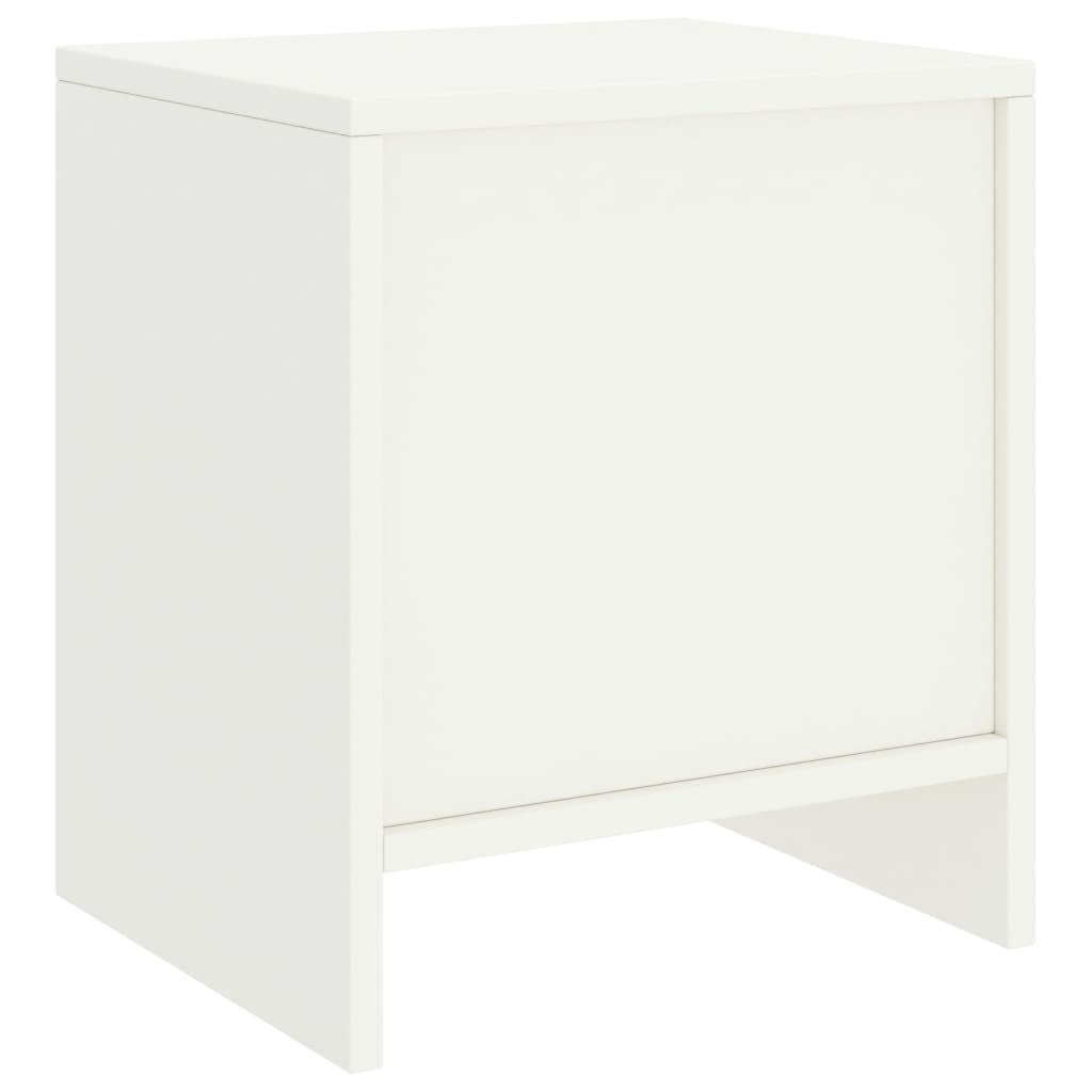 Nattbord 2 stk hvit 35x30x40 cm heltre furu
