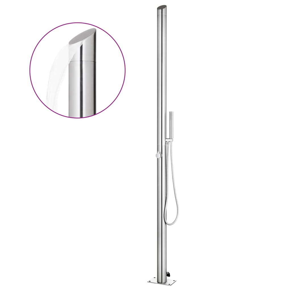Hagedusj 220 cm rustfritt stål