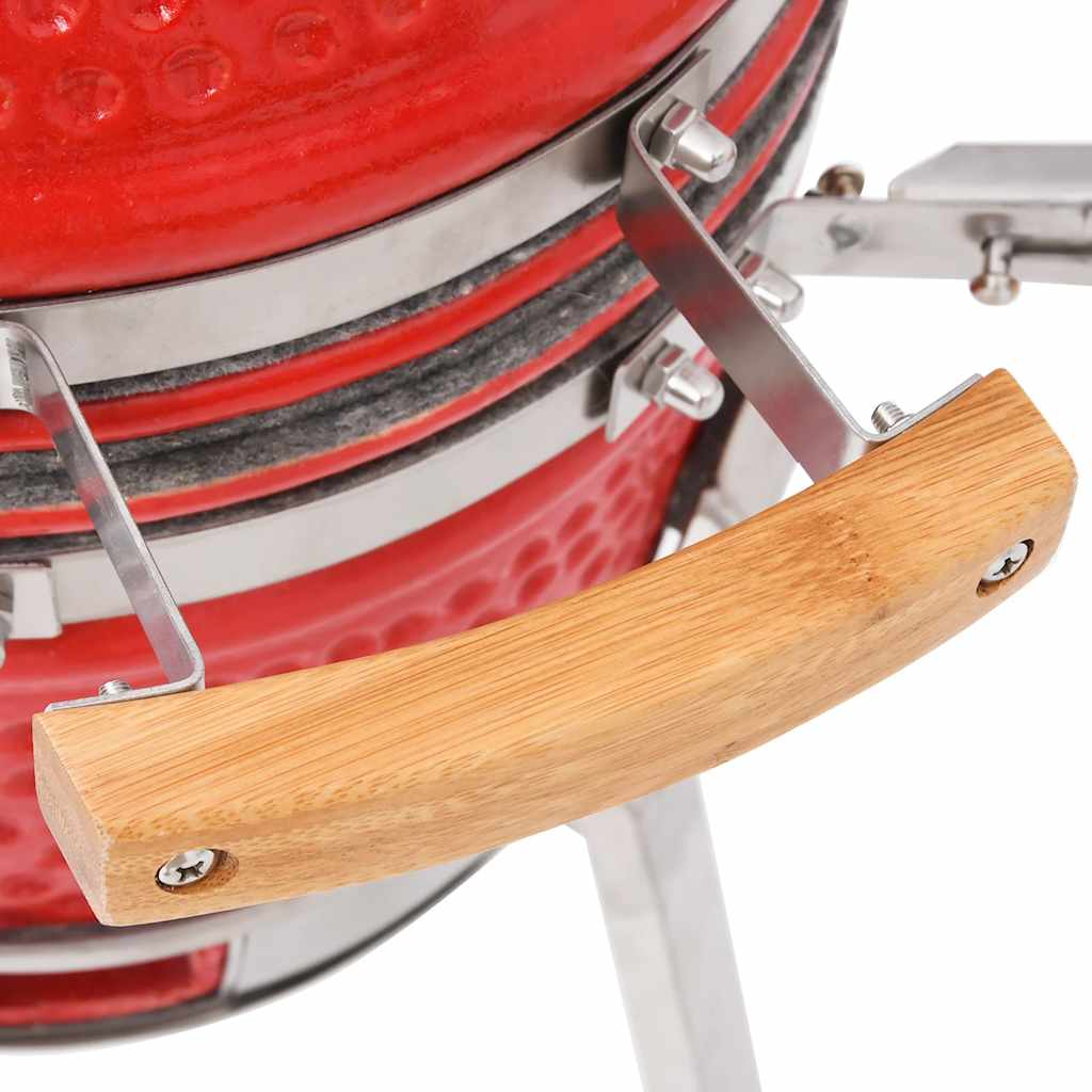 Kamado Kullgrill med røyker keramisk 76 cm