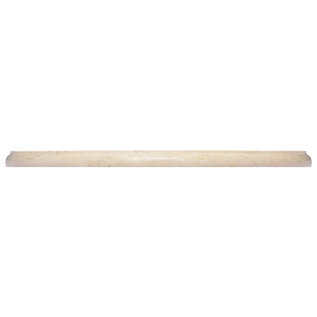 Bordplate kremhvit Ø50x2,5 cm marmor