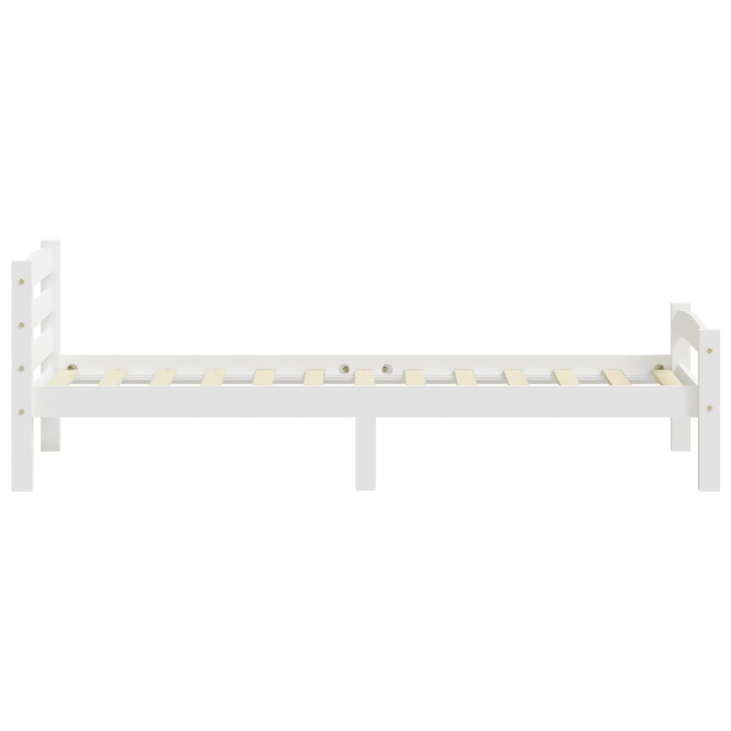 Sengeramme hvit heltre furu 90x200 cm