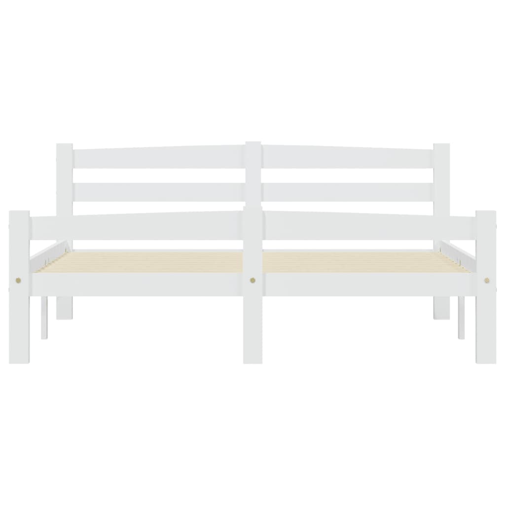 Sengeramme hvit heltre furu 120x200 cm