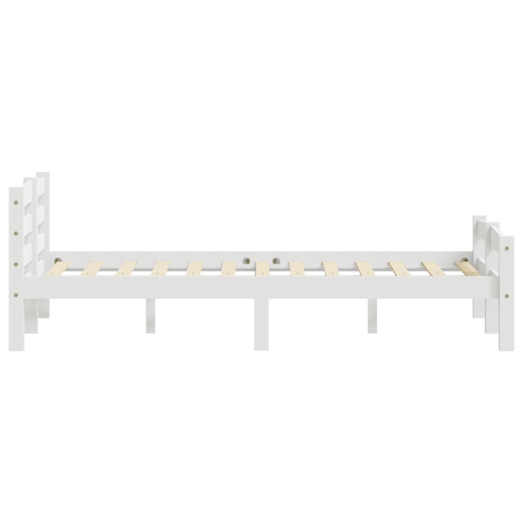 Sengeramme hvit heltre furu 120x200 cm