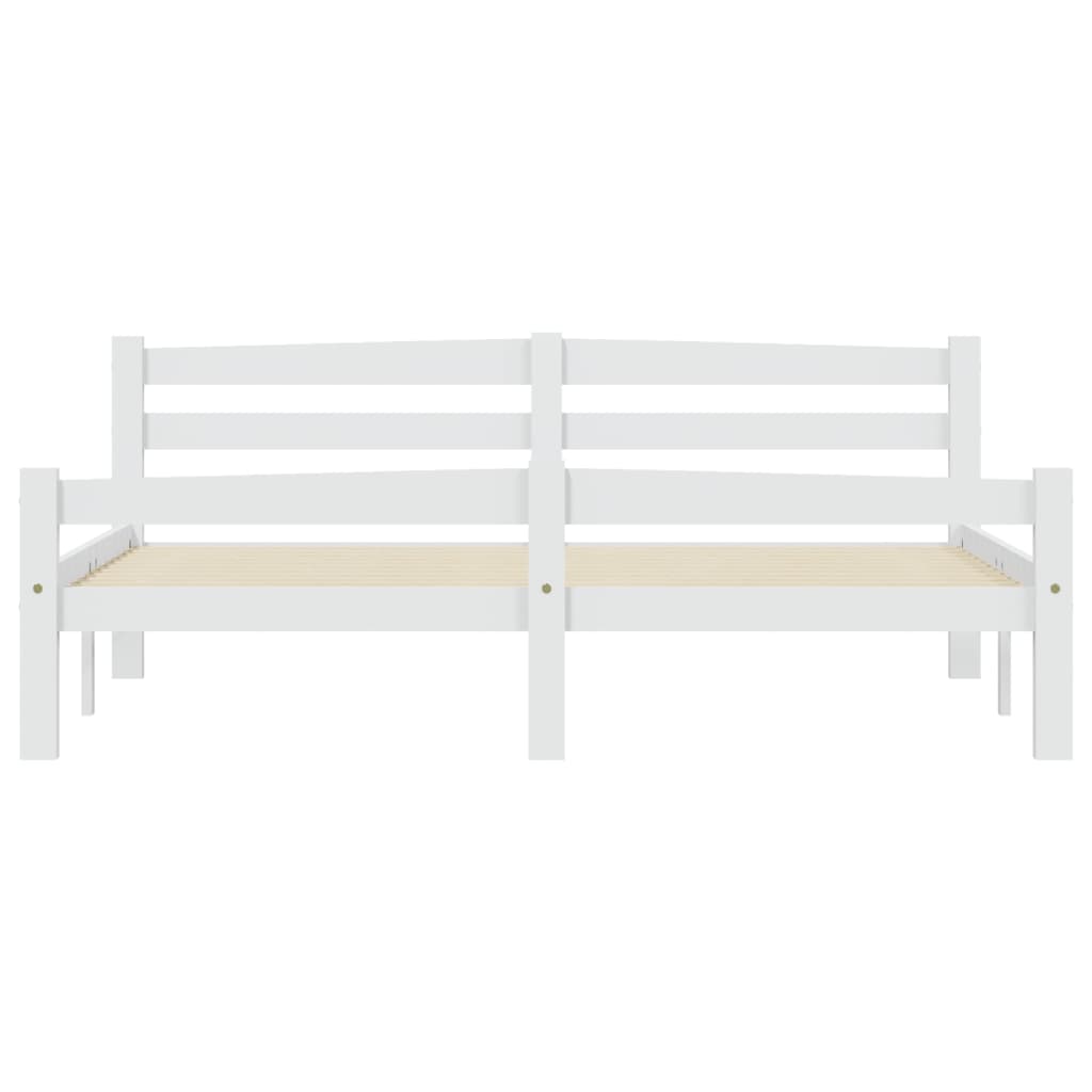 Sengeramme hvit heltre furu 160x200 cm