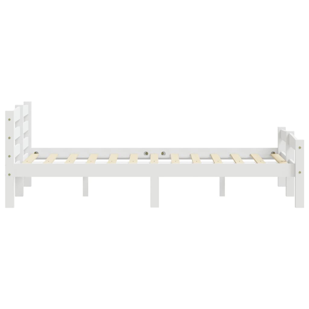 Sengeramme hvit heltre furu 160x200 cm