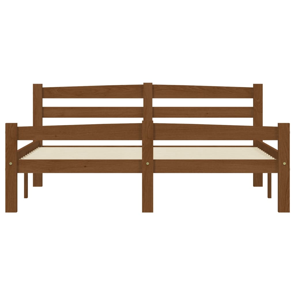 Sengeramme honningbrun heltre furu 120x200 cm