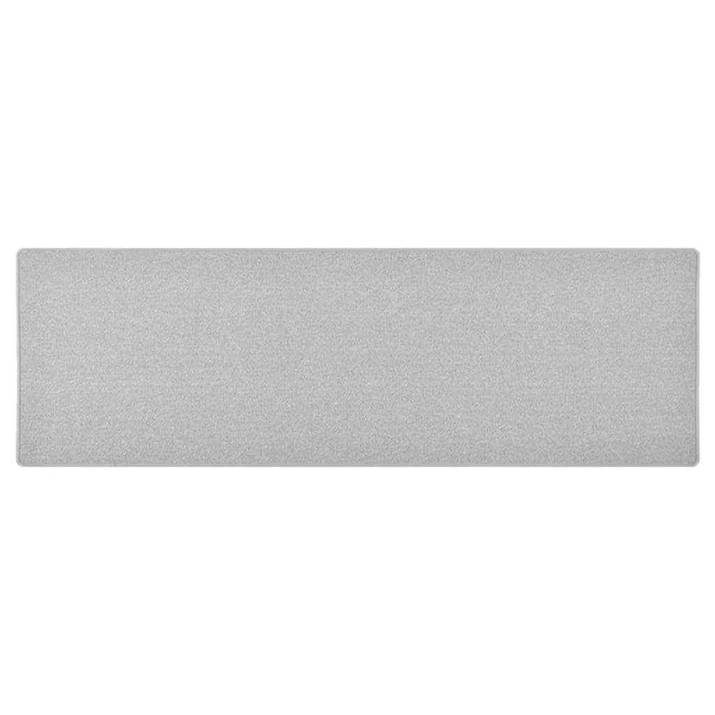 Teppeløper lysegrå 80x250 cm