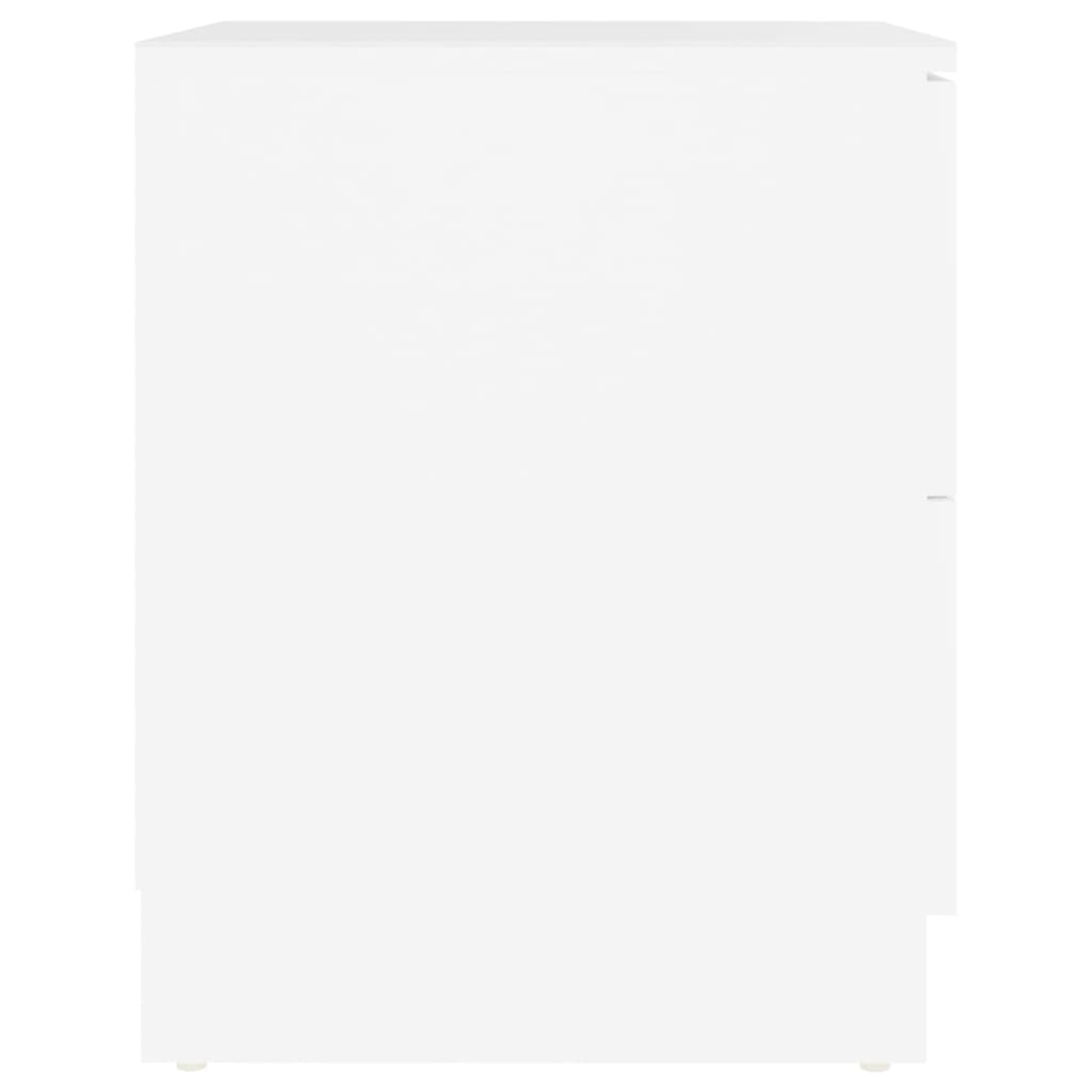 Nattbord 2 stk hvit 40x40x50 cm konstruert tre