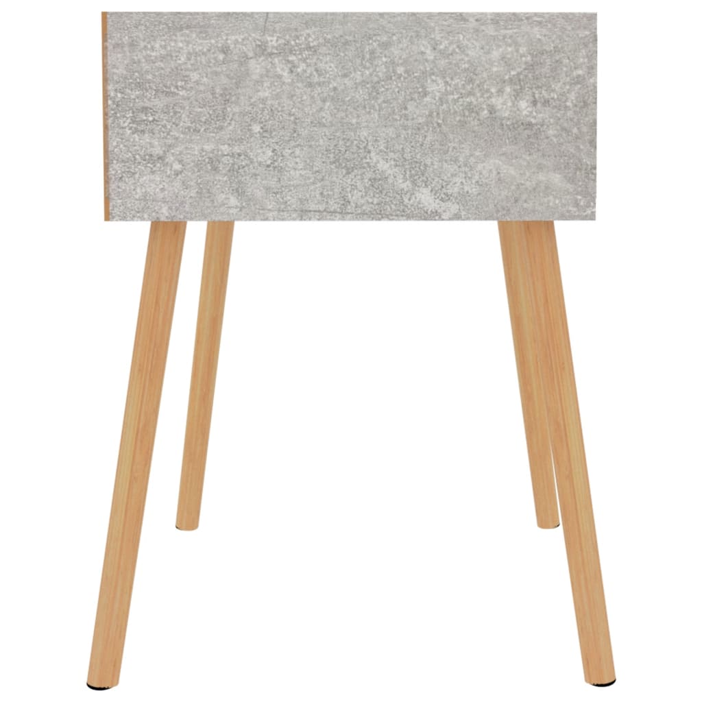 Nattbord 2 stk betonggrå 40x40x56 cm konstruert tre