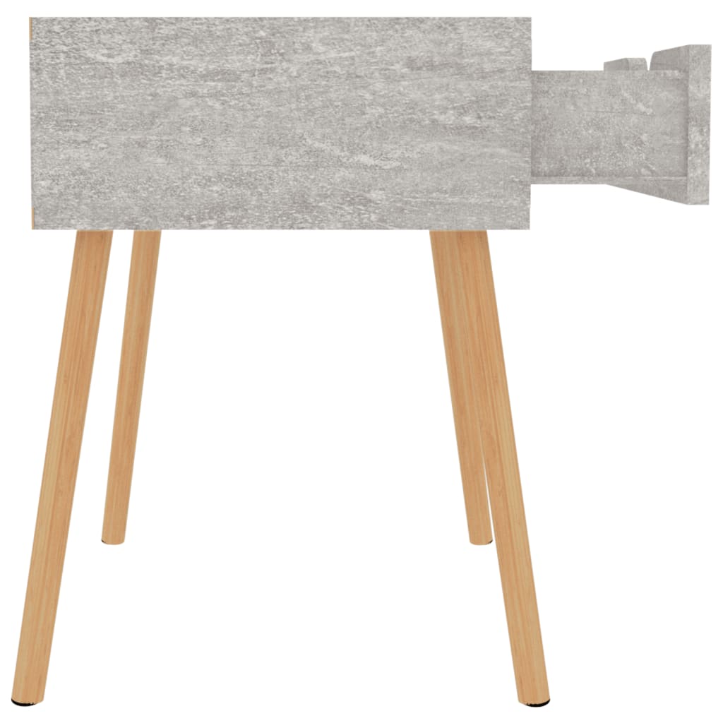 Nattbord 2 stk betonggrå 40x40x56 cm konstruert tre