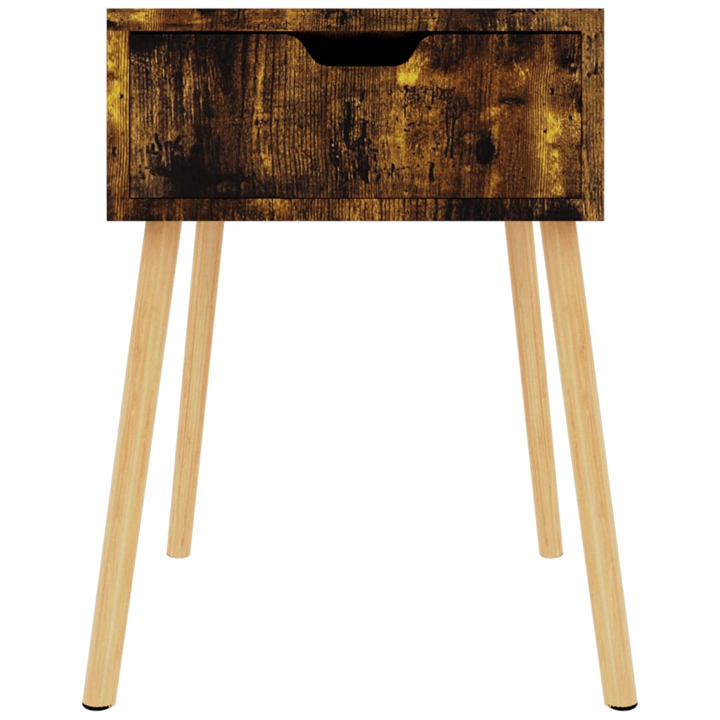 Nattbord 2 stk røkt eik 40x40x56 cm konstruert tre