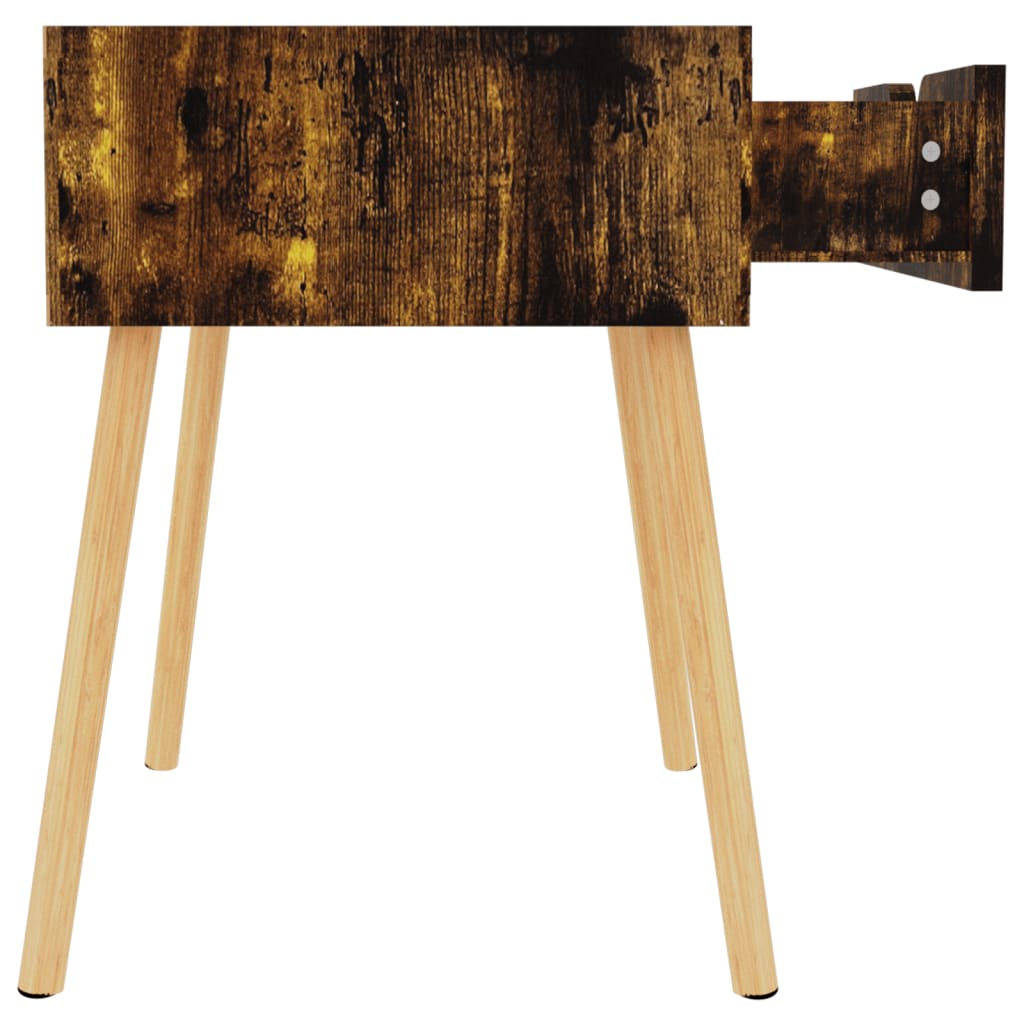 Nattbord 2 stk røkt eik 40x40x56 cm konstruert tre