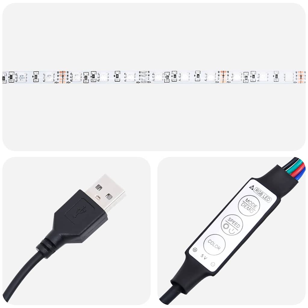 LED-nattbord hvit og sonoma eik 45x35x67 cm konstruert tre