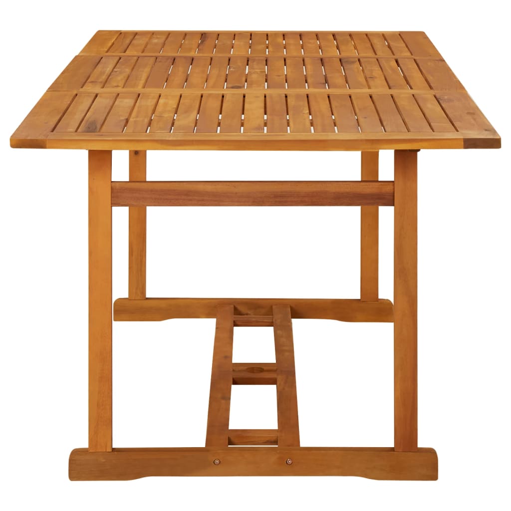 Utendørs spisebord 180x90x75 cm heltre akasie