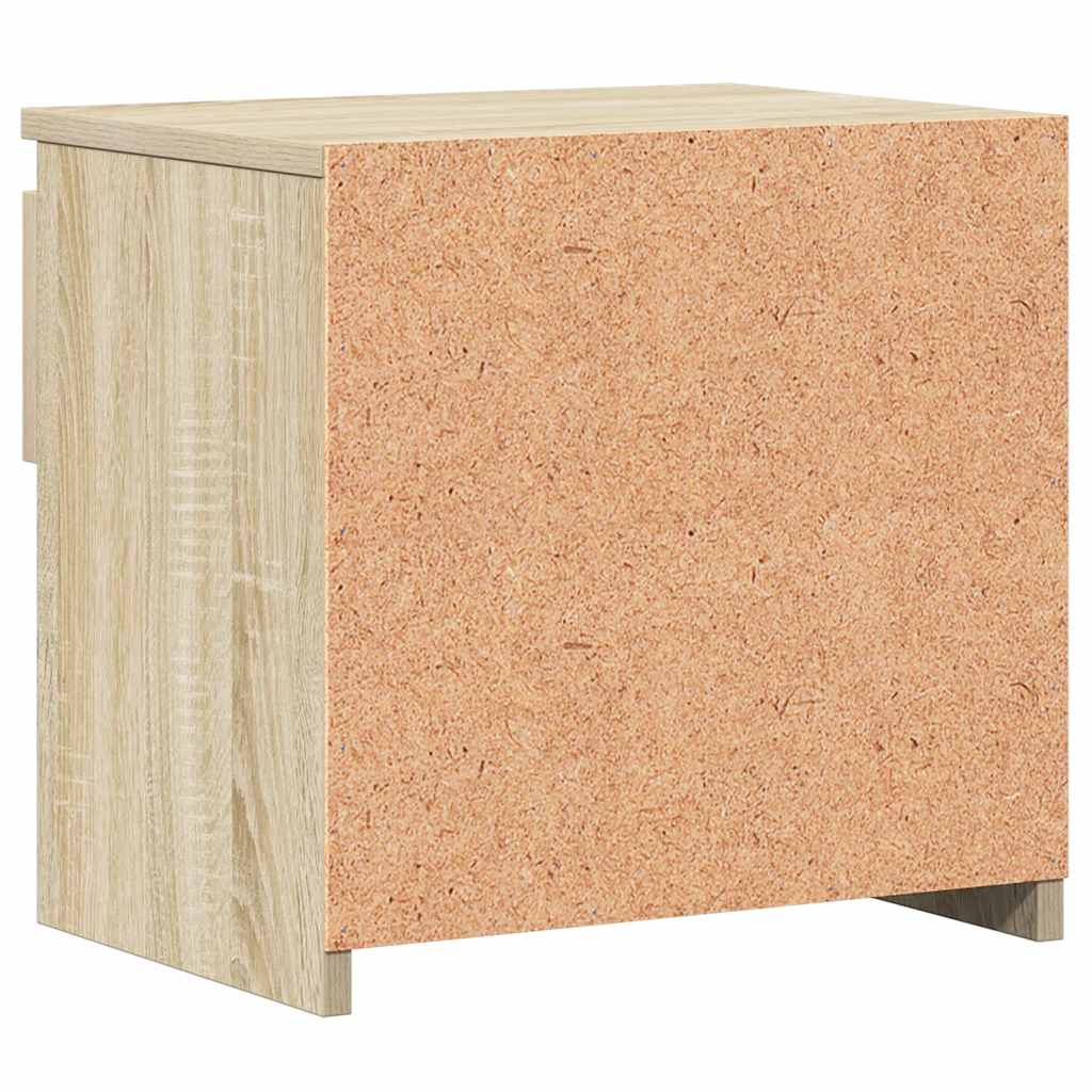 Nattbord 2 stk sonoma eik 40x30x39 cm konstruert tre