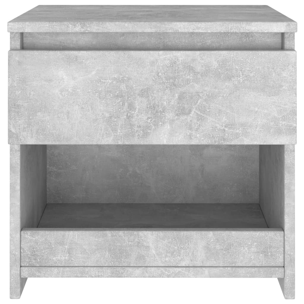 Nattbord 2 stk betonggrå 40x30x39 cm sponplate