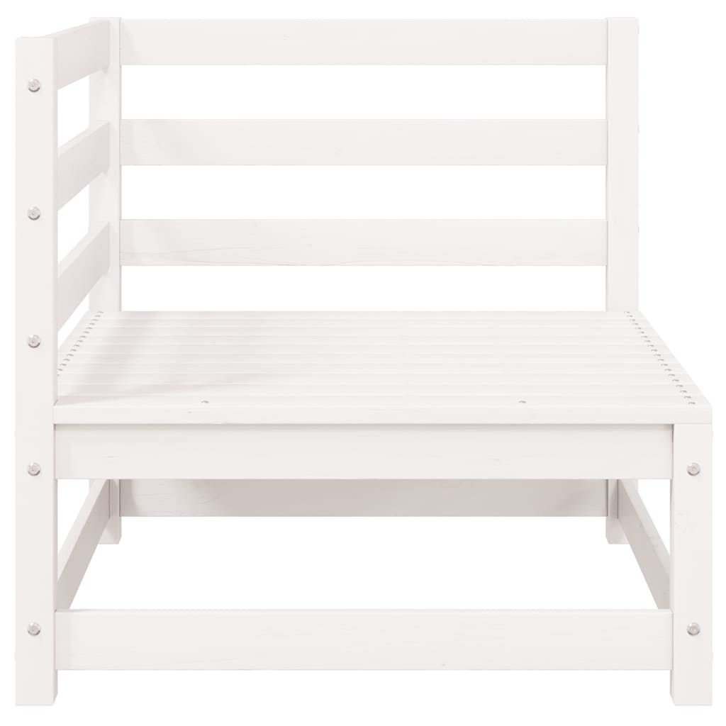 Utendørs hjørnesofa hvit heltre furu