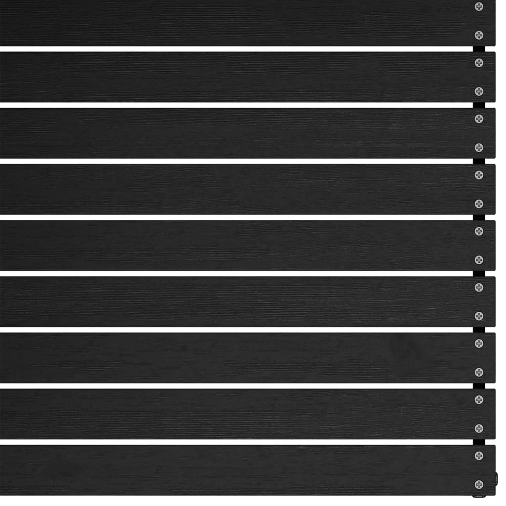 Utendørs midtsofaer 2 stk svart heltre furu