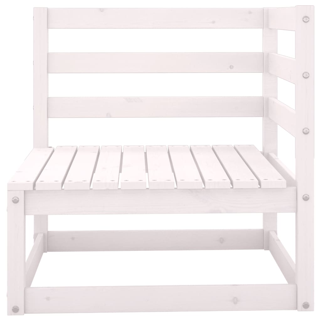 Hagesofagruppe med puter 2 deler hvit heltre furu