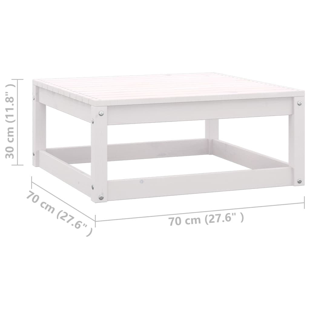 Hagesofagruppe med puter 2 deler hvit heltre furu