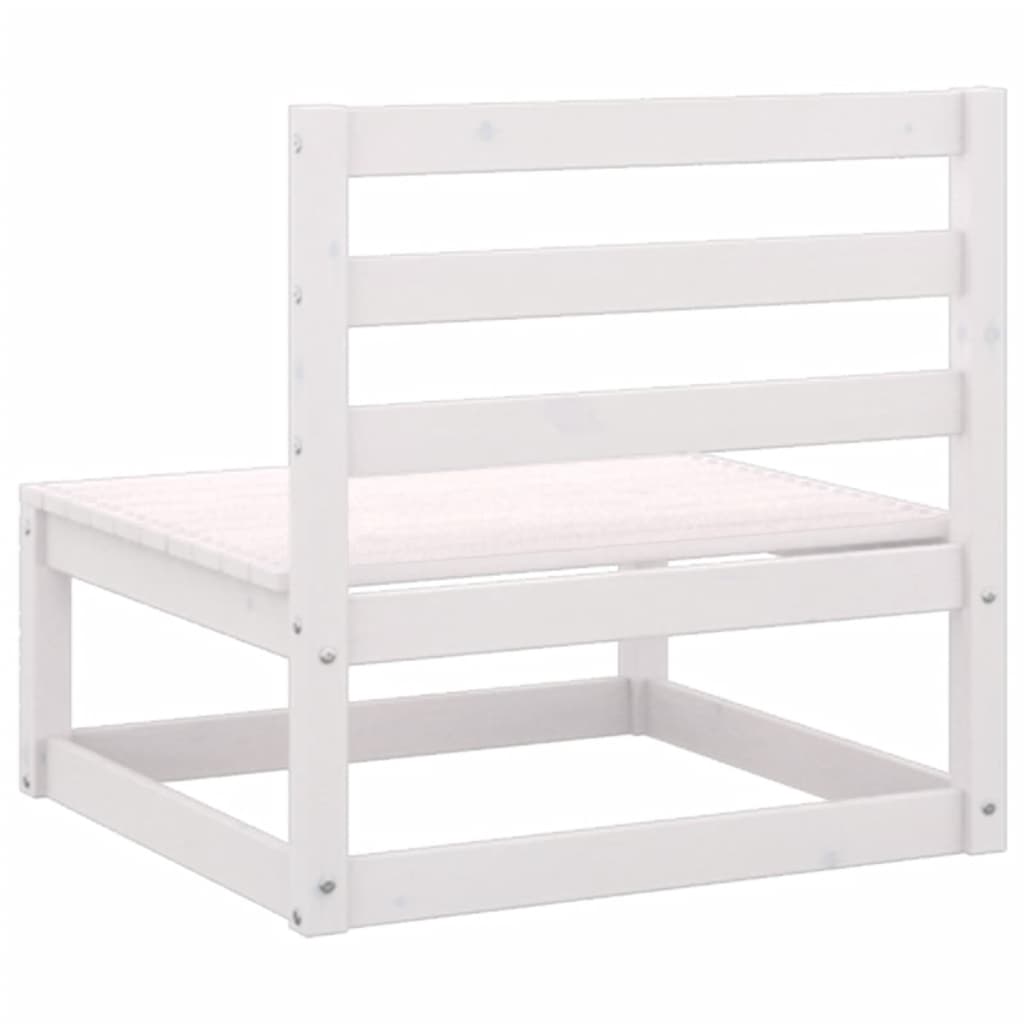 Hagesofagruppe med puter 2 deler hvit heltre furu