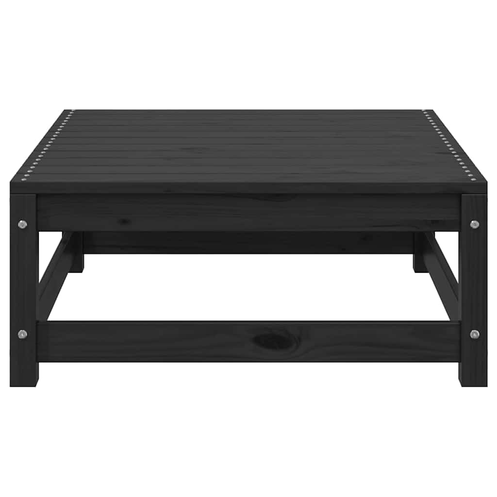 Hagesofagruppe med puter 3 deler svart heltre furu