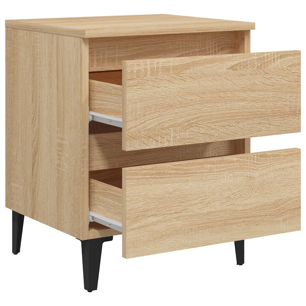 Nattbord sonoma eik 40x35x50 cm konstruert tre