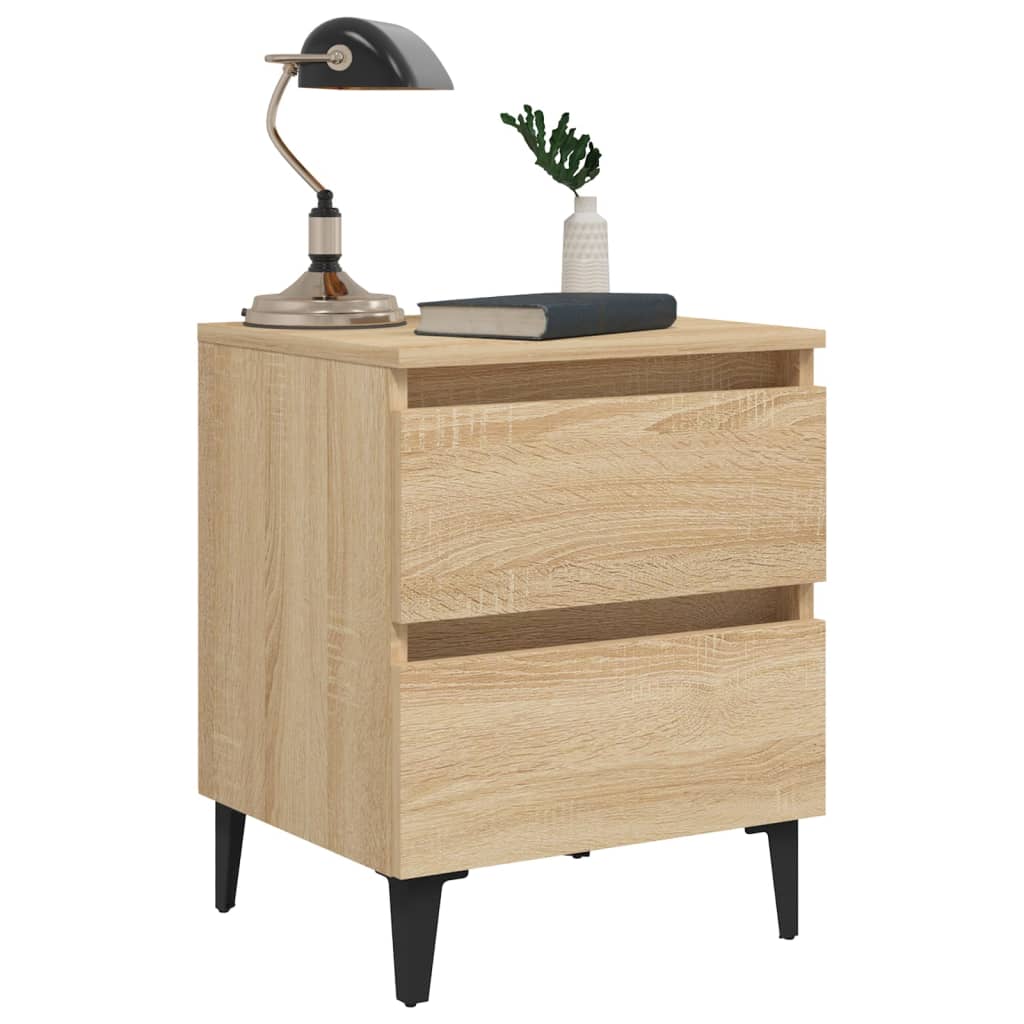Nattbord sonoma eik 40x35x50 cm konstruert tre