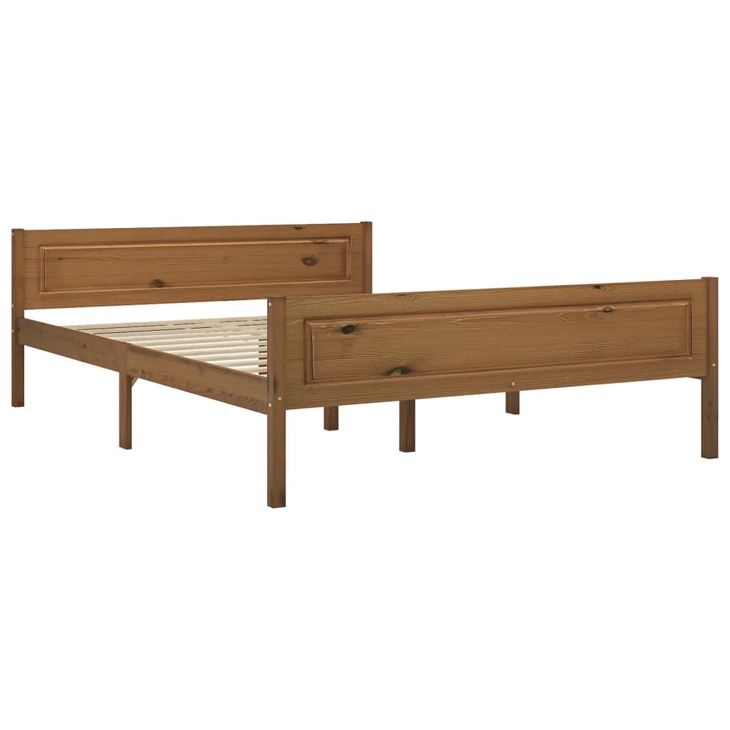Sengeramme heltre furu honningbrun 120x200 cm