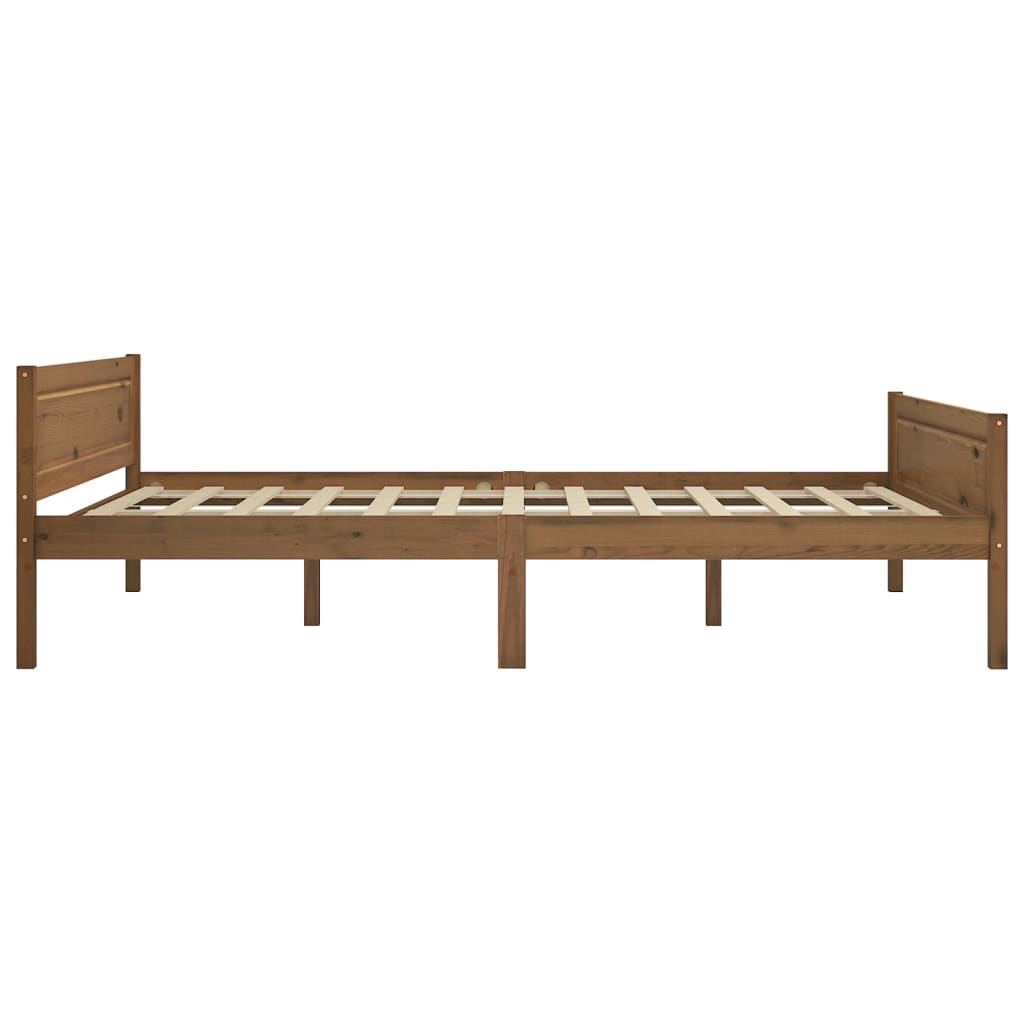 Sengeramme heltre furu honningbrun 120x200 cm