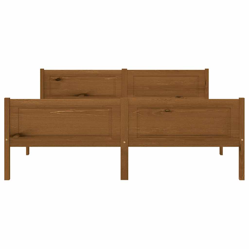 Sengeramme heltre furu honningbrun 140x200 cm
