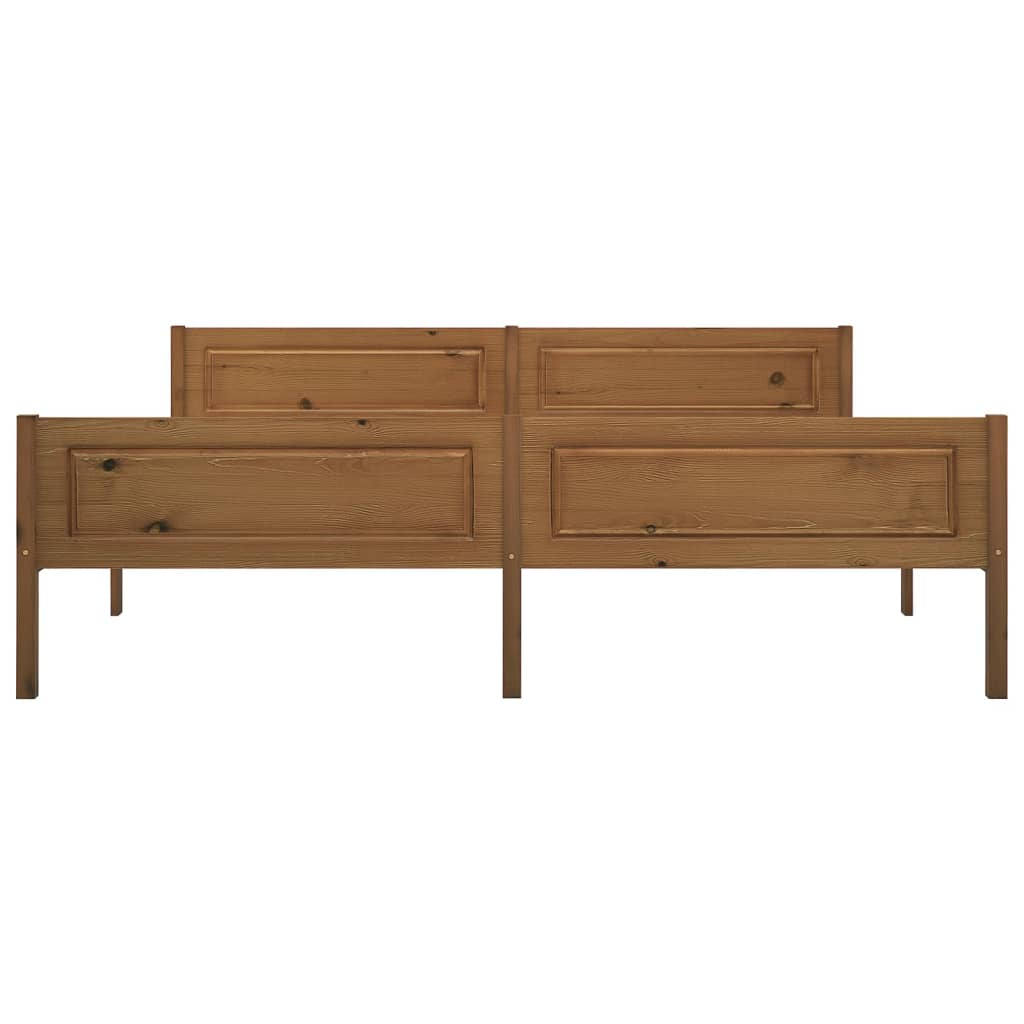 Sengeramme heltre furu honningbrun 180x200 cm