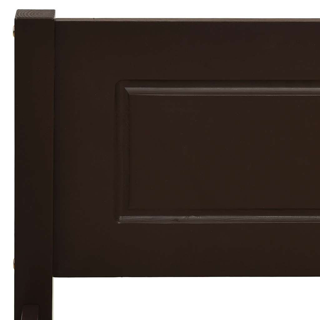 Sengeramme heltre furu mørkebrun 120x200 cm
