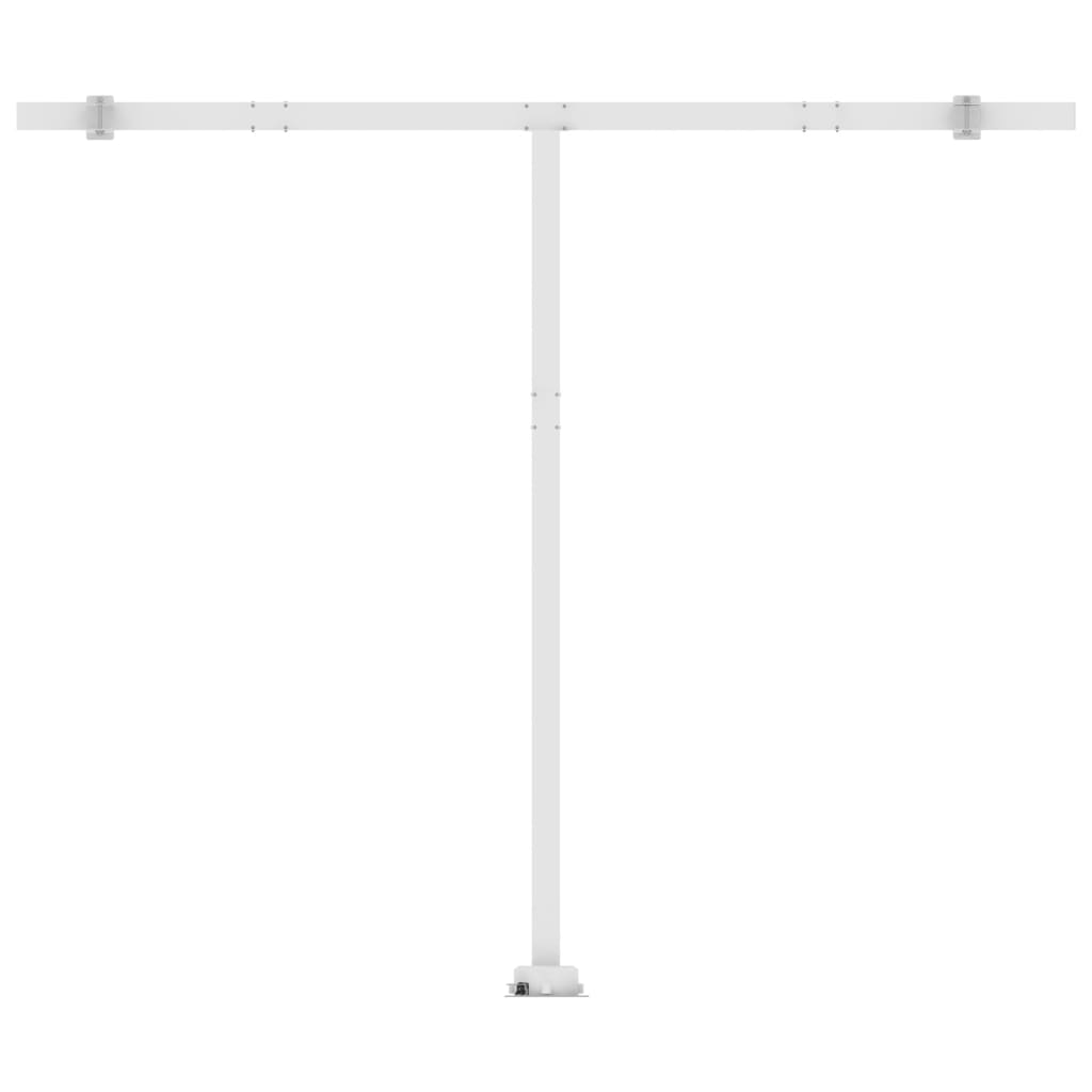 Frittstående automatisk markise 350x250 cm oransje og brun
