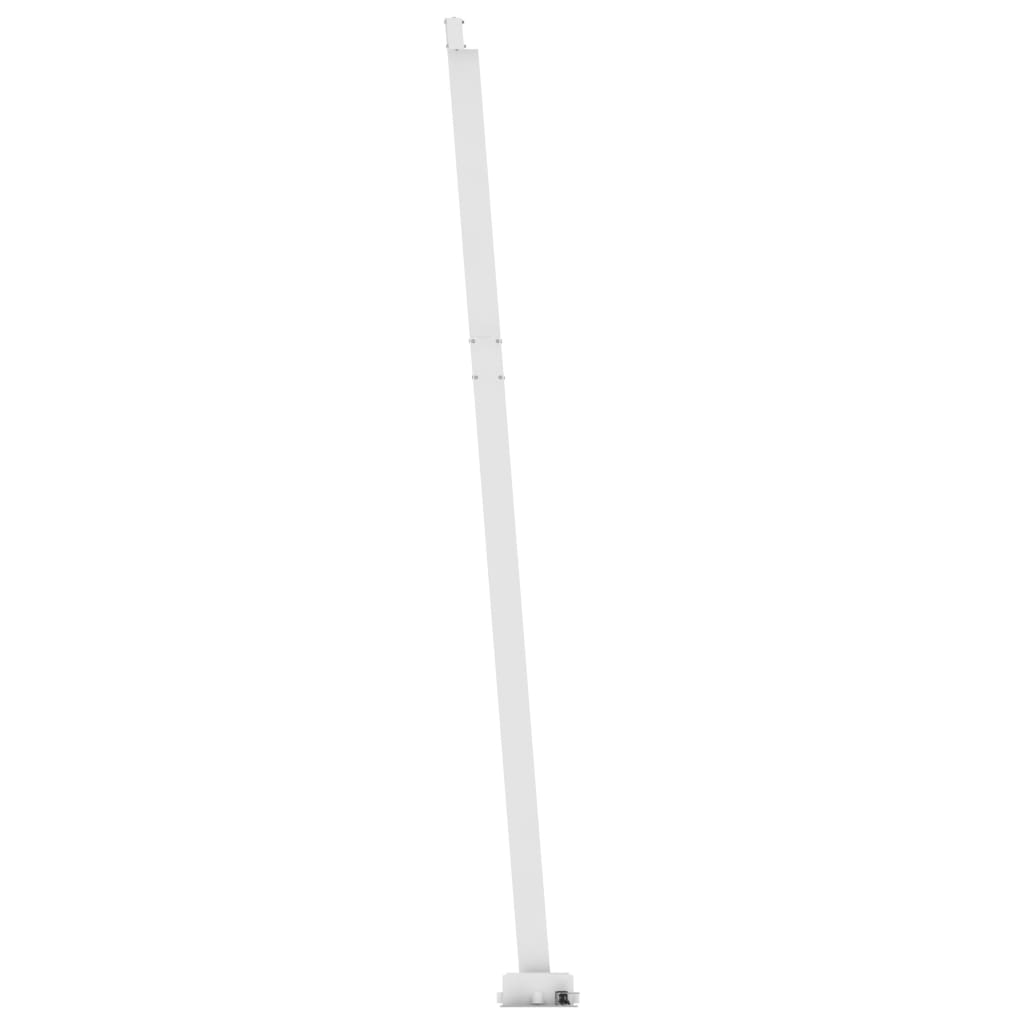 Frittstående automatisk markise 500x350cm gul og hvit