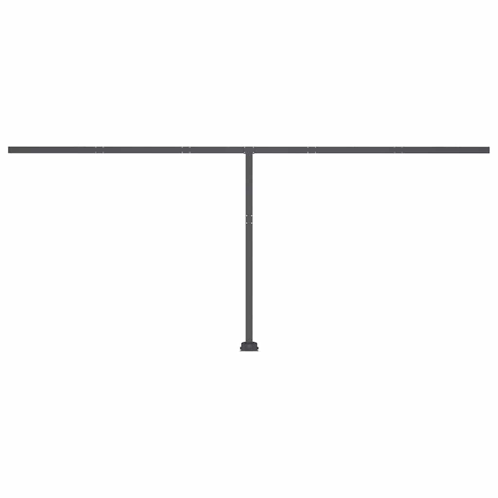 Frittstående automatisk markise 600x300 cm kremhvit