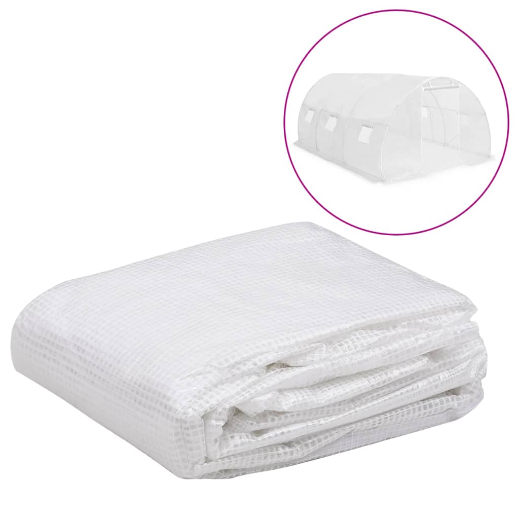 Erstattningstrekk til drivhus (13,5 m²) 3x4,5x2 m gjennomsiktig