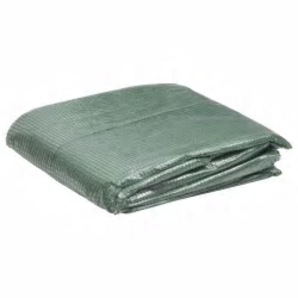 Erstattningstrekk til drivhus (6,5025 m²) 255x255x194 cm grønn
