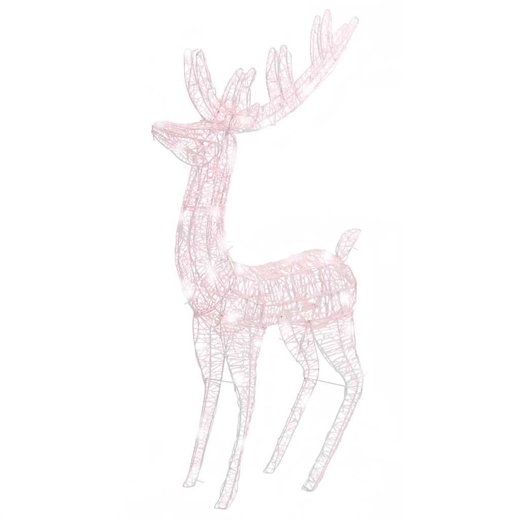 Julereinsdyr akryl 250 LED 180 cm varmhvit