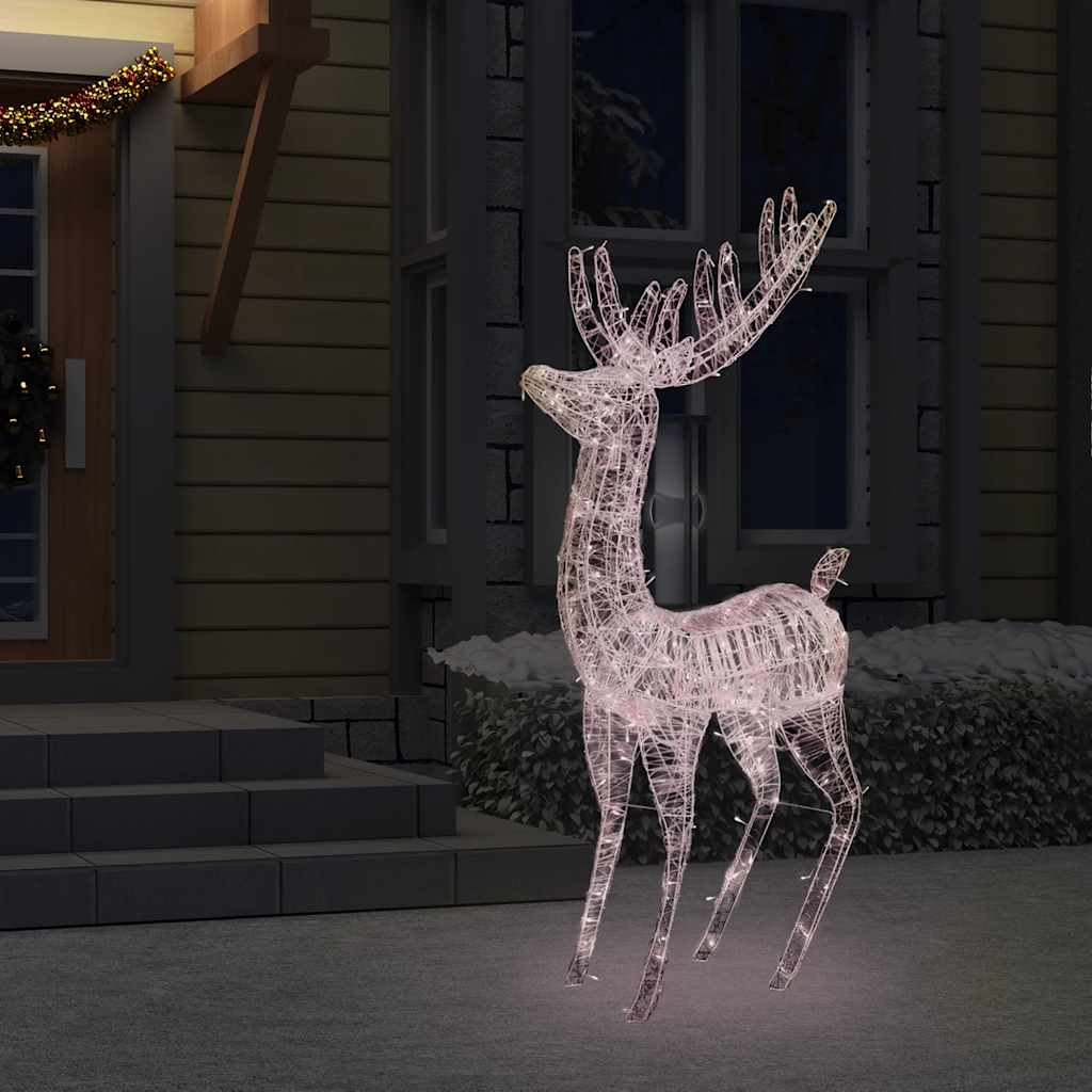 Julereinsdyr akryl 250 LED 180 cm varmhvit
