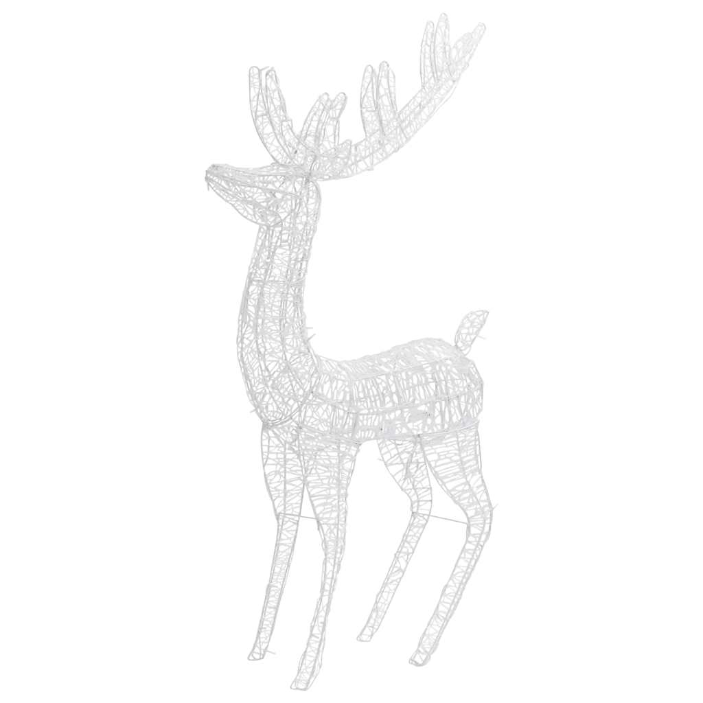 Julereinsdyr akryl 250 LED 180 cm kaldhvitt