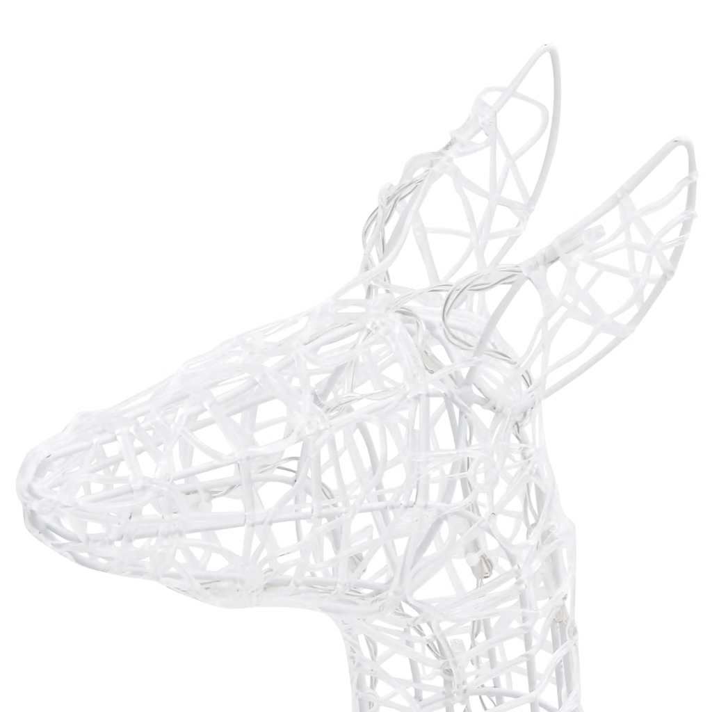 Julereinsdyrfamilie akryl 160 LED 160 cm flerfarget